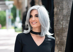 Zoey Human Synthetic Blend Lace Front Mono Top Hand tied Wig - Image Maker Wigs Online