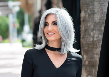 Zoey Human Synthetic Blend Lace Front Mono Top Hand tied Wig - Image Maker Wigs Online